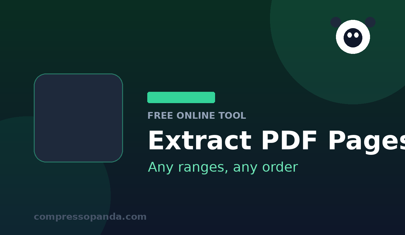 Extract PDF Pages — free online tool