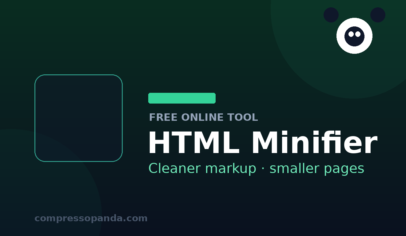 HTML Minifier — free online tool