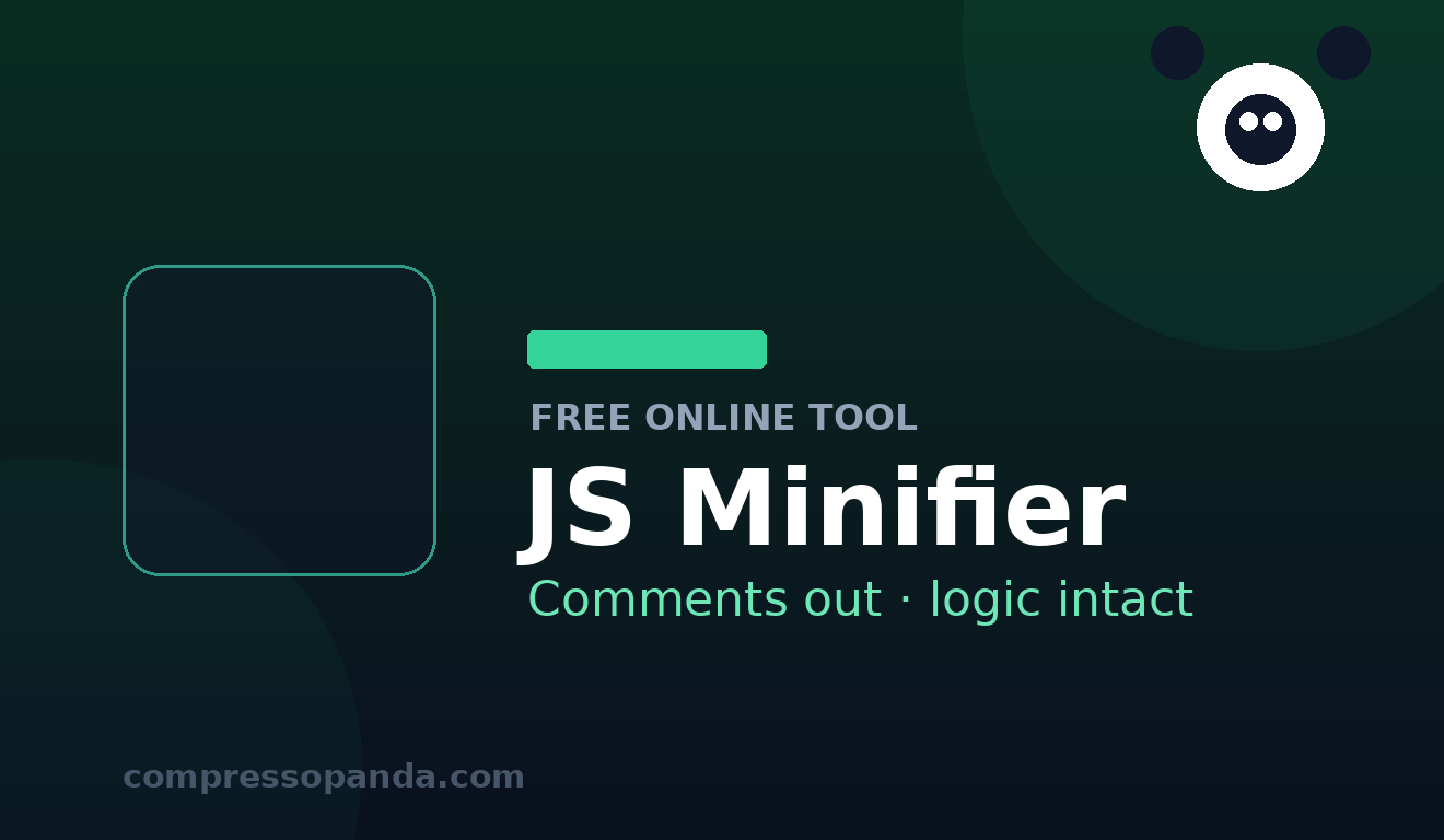 JS Minifier — free online tool