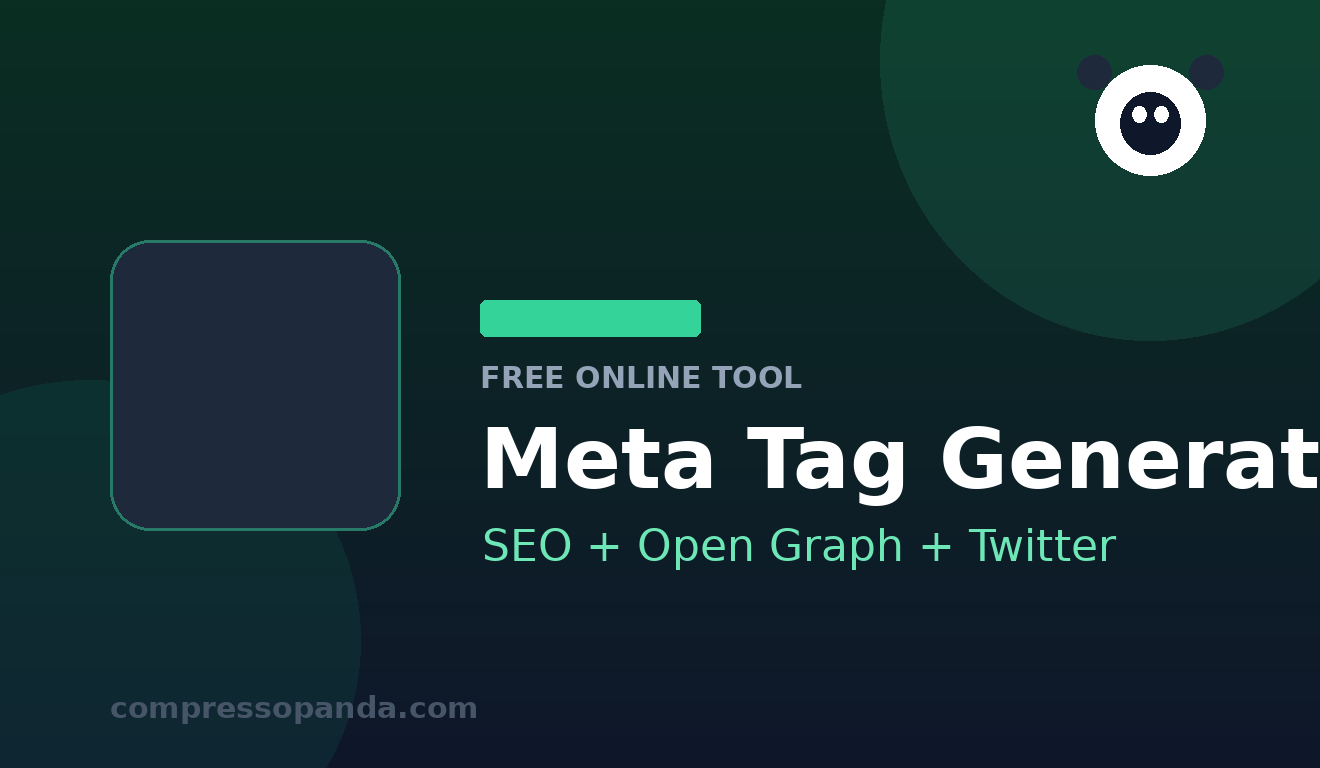 Meta Tag Generator — free online tool