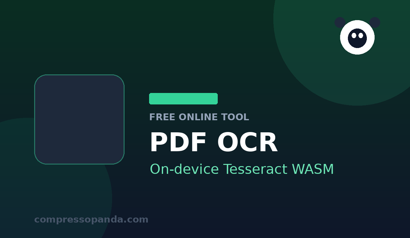 PDF OCR — free online tool
