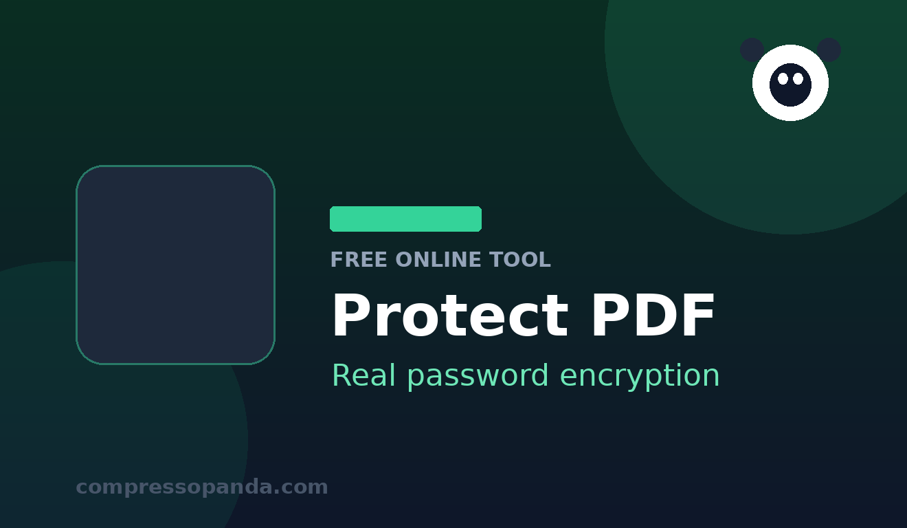 Protect PDF — free online tool