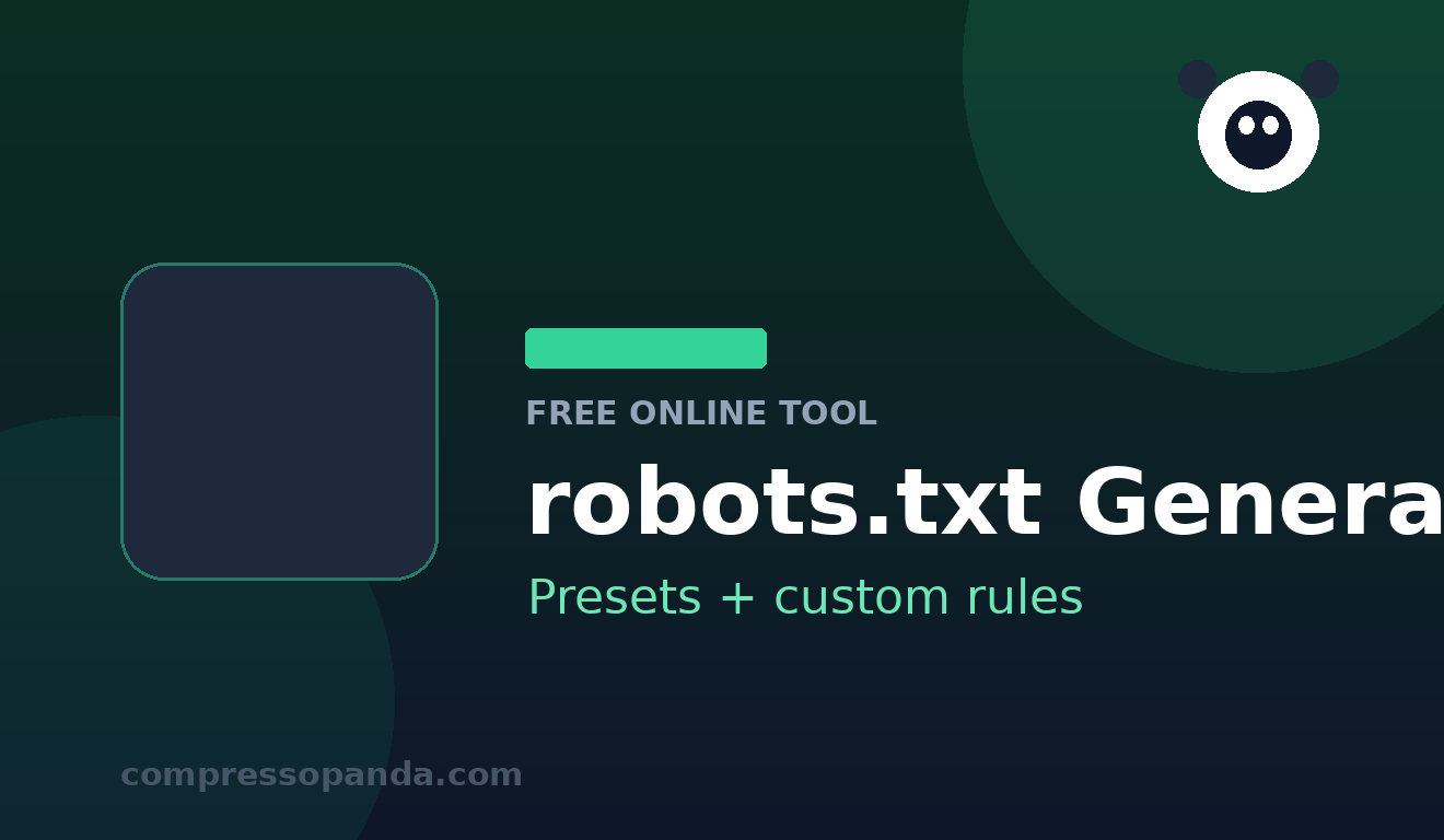 robots.txt Generator — free online tool