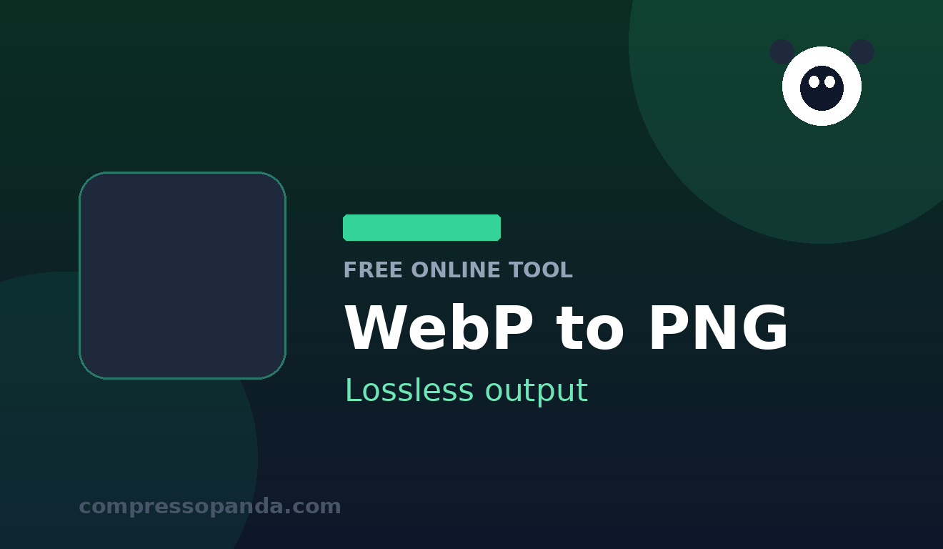 WebP to PNG — free online tool